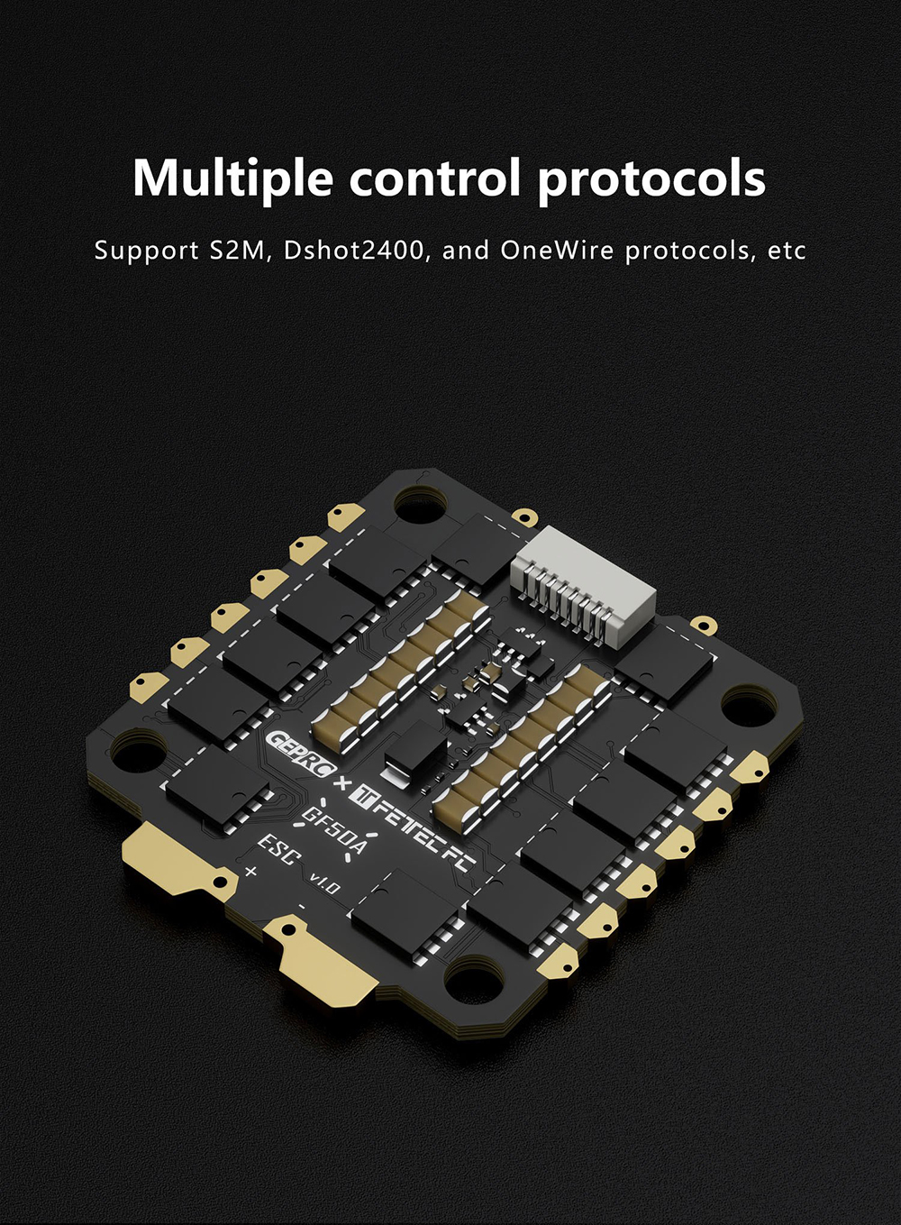 GEPRC-Fettec-G4-Alpha-Flugsteuerung-GF50A-50A-2-6S-4In1-ESC-DShot2400-Stack-Unterstuumltzung-DJI-Air-2013433-5